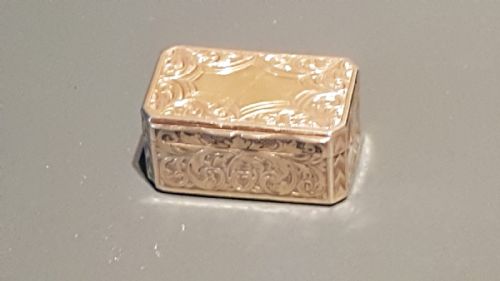Sampson Mordan Silver Gilt Vinaigrette