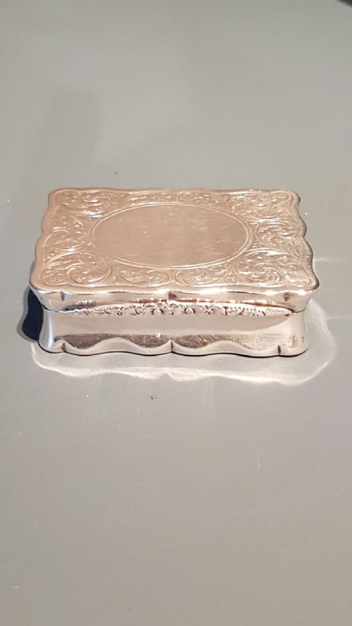 Victorian Chester Silver Snuff Box