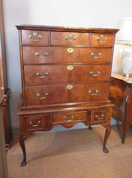 Superb George I Period Walnut Chest on Stand