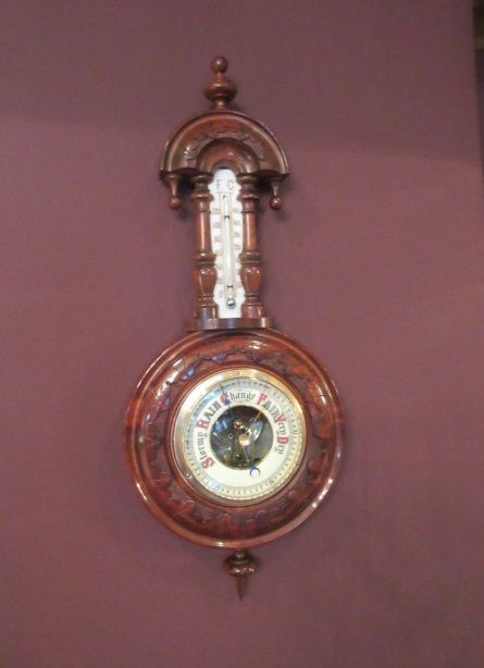 Small Antique Walnut 'Pendant' Banjo Barometer