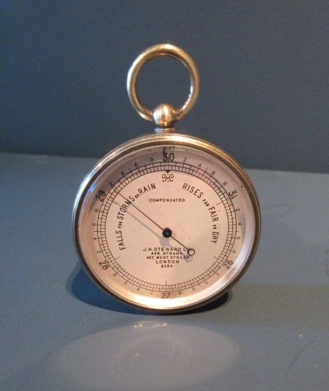 Antique Steward of London Pocket Barometer