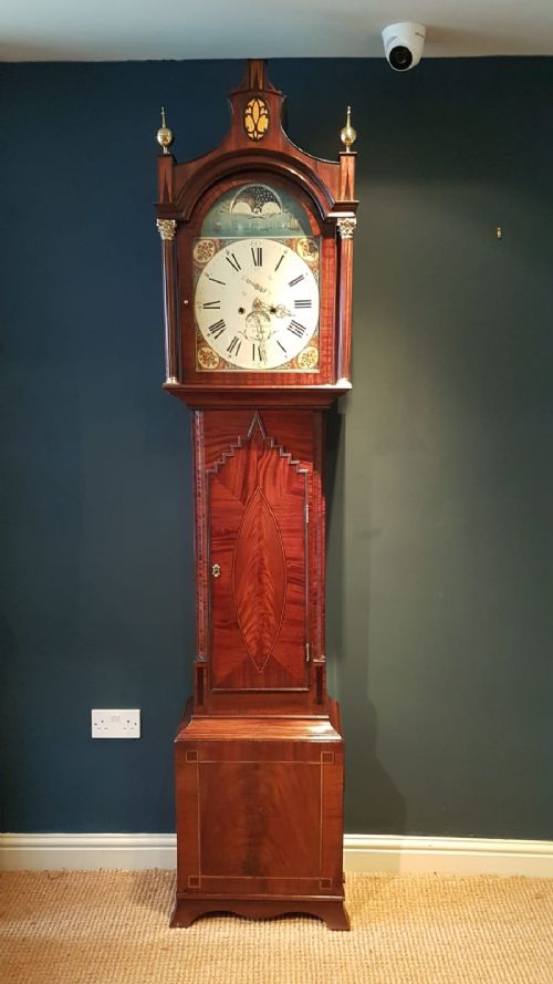 Superb Hull 8 Day Moon Phases Long Case Clock