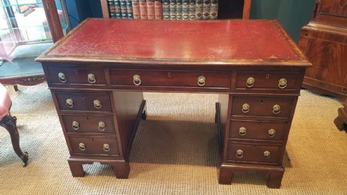 Regency Period Mahogany Pedestal Desk