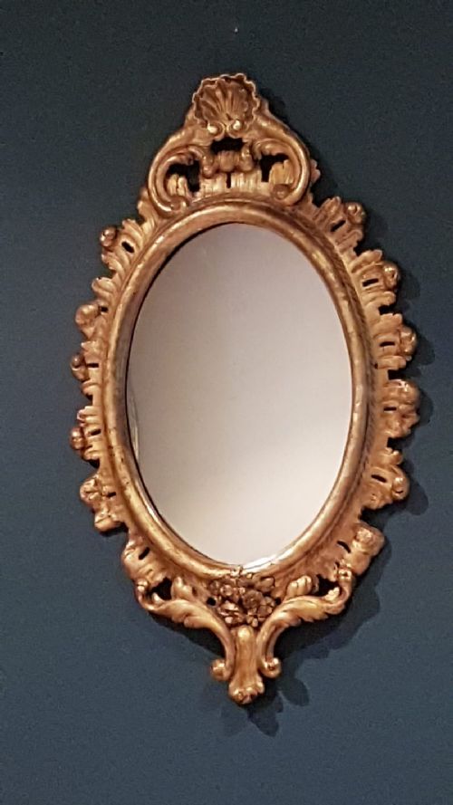 Victorian Timber Gilt Oval Mirror