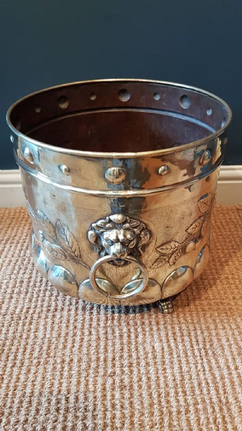 Victorian Brass Planter