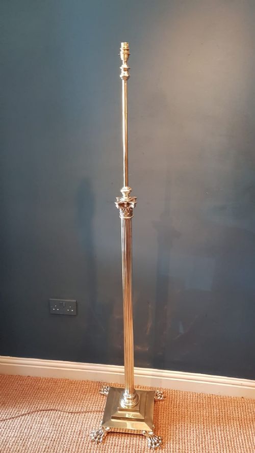 Top Quality Brass Corinthian Column Lamp Standard