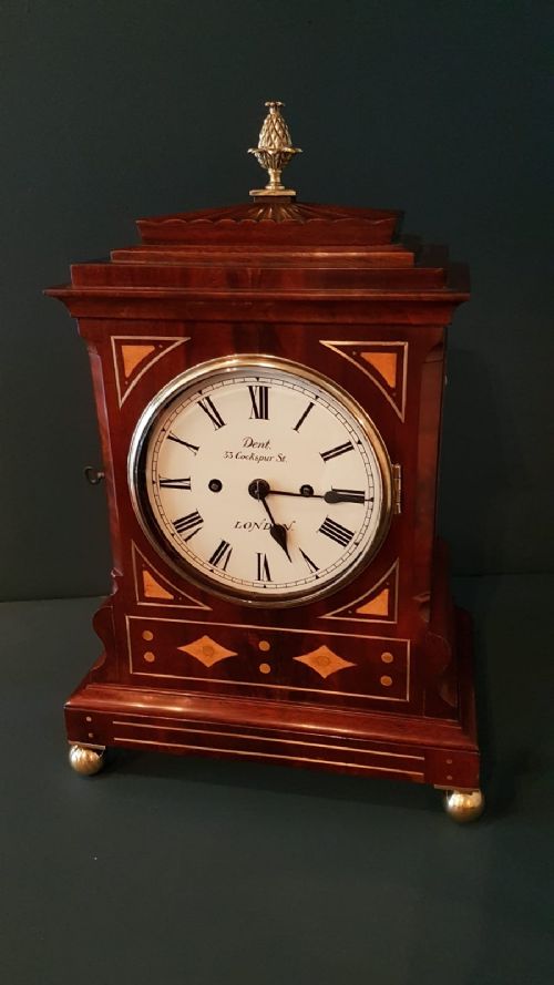 Antique Dent London Double Fusee Bracket Clock
