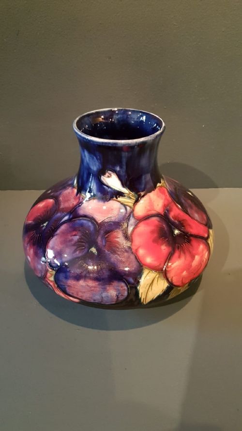 Large Moorcroft Pansy Vase