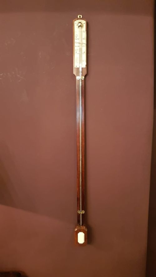 Early Victorian Rosewood Stick Barometer