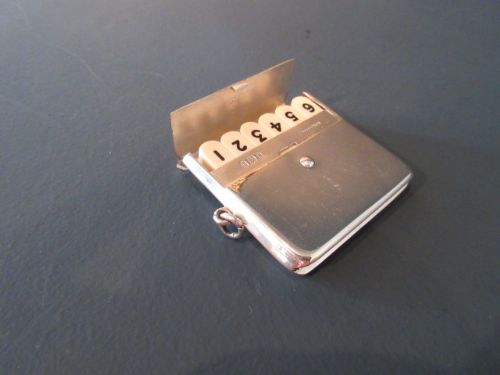 Rare Edwardian Silver 'Butt' Marker Case