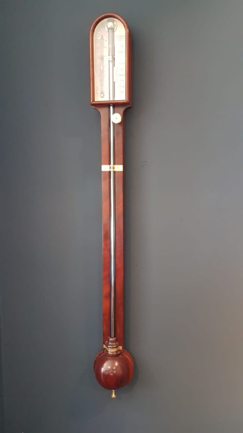 Fine Quality Victorian Mahogany Stick Barometer