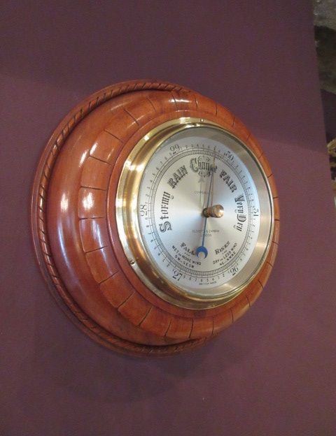 Antique Polished Mahogany Negretti & Zambra Barometer