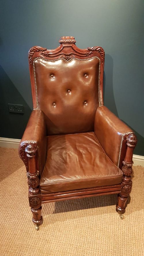 Superb William IV Library Chair