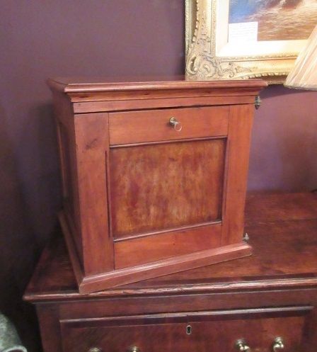 Antique Walnut Fitted Filing Cabinet