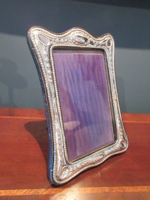 Antique Solid Silver Classical Design Photo Frame