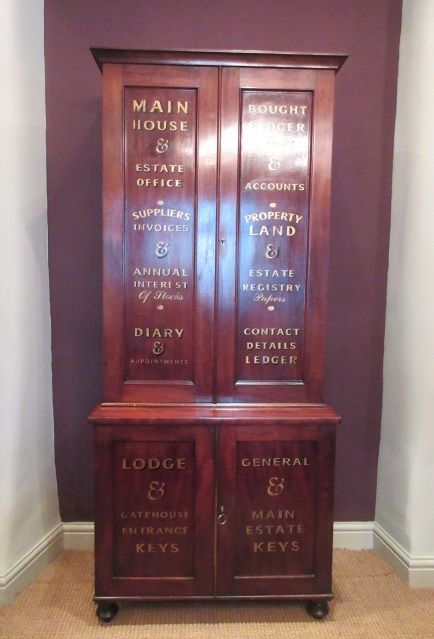 Fine Antique Mahogany Estate Double Cupboard