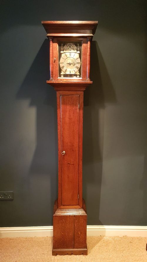 Fine Early Lantern Clock in Oak Case