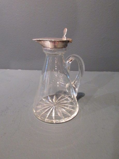 Antique Silver Whisky Noggin Decanter