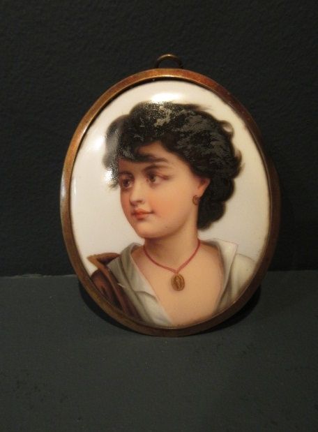 Superb 19th Century Berlin Porcelain Miniature Plaque