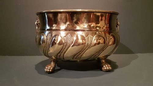 Quality Victorian Brass Planter