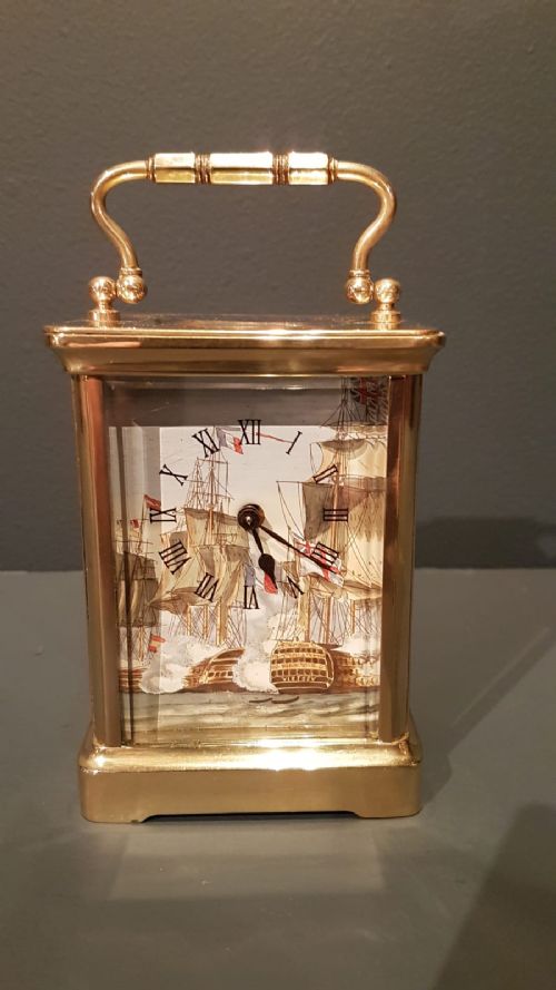 Victorian Carriage Clock with Enamelled Dial