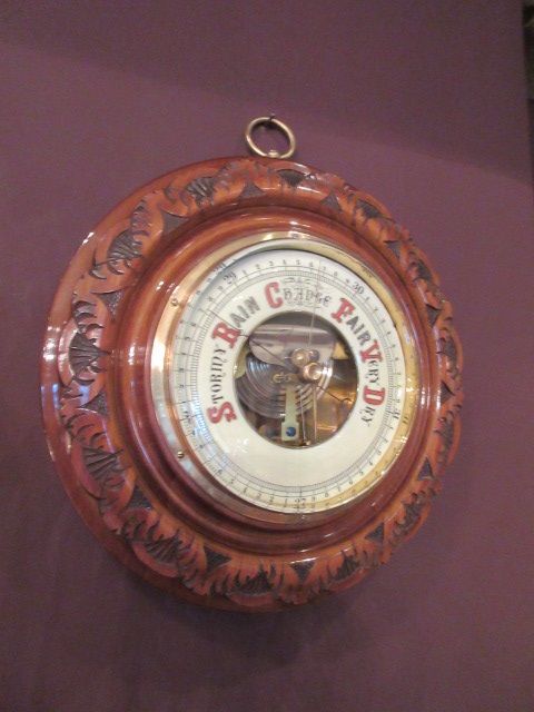 Superb Large Antique Walnut Skeletonised Barometer