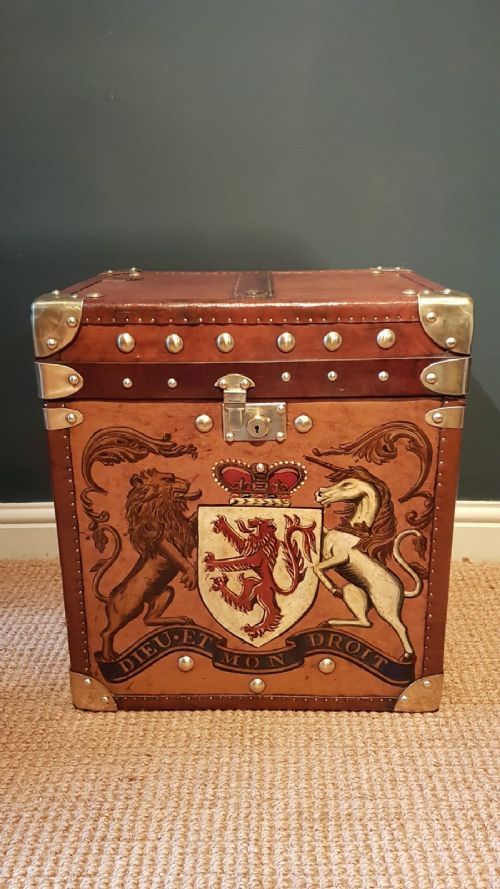 1920'S Leather Trunk