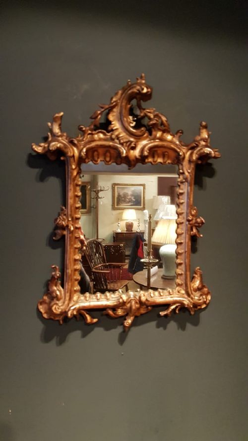 Small Victorian Timber Gilt Mirror