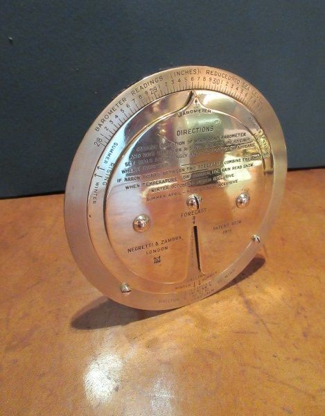 Antique Desktop Negretti & Zambra Weather Forcaster