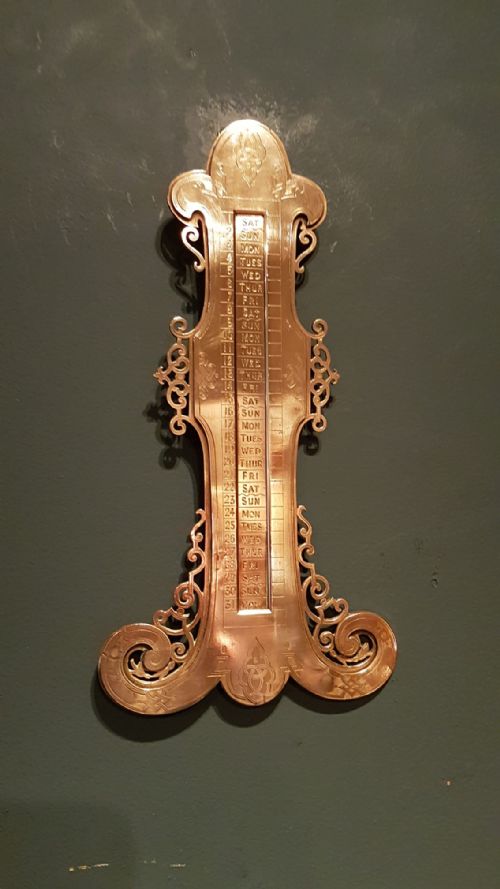 Victorian Brass Perpetual Calendar