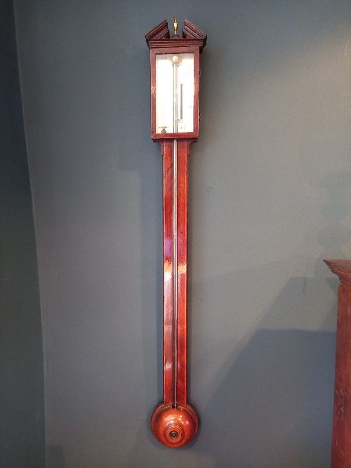 Fine George III Period Inlaid London Stick Barometer