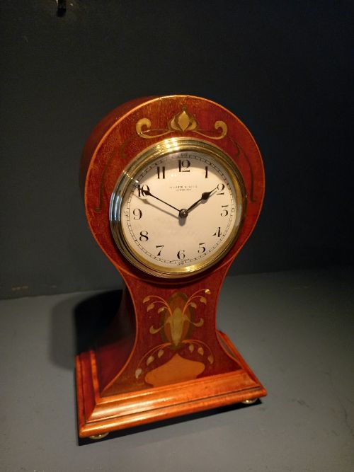 Superb Antique Mother of Pearl Inlaid Mantel Clock