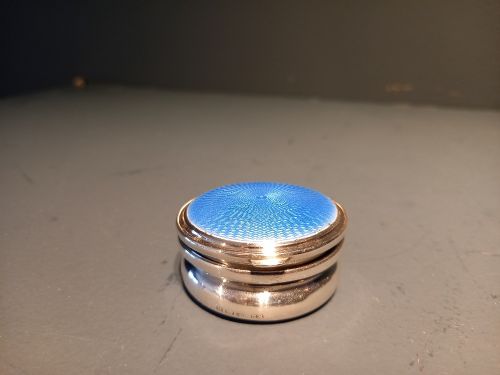 Immaculate George V Silver Enamel Trinket