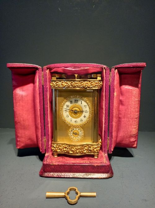Fine 19th Century Striking Carriage Clock & Case