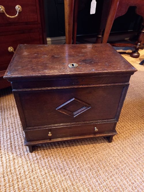 Very Small George I Period Oak Coffer.c.1720