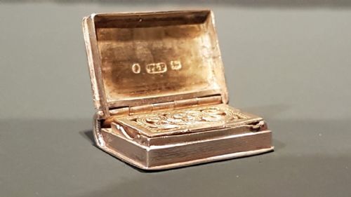 William IV Silver Book Vinaigrette