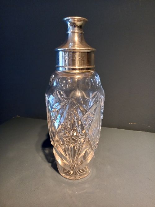Fine George V Period Solid Silver Cocktail Shaker