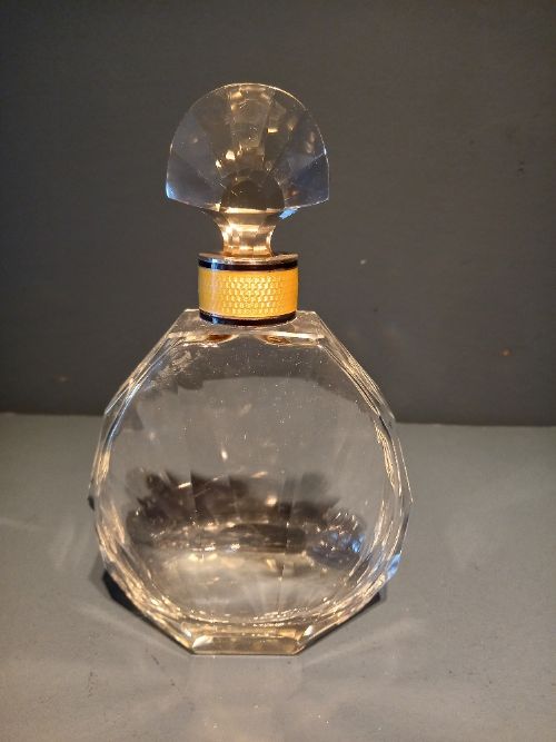 George V Period Silver & Enamel Mounted Scent