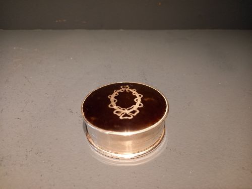 Antique Mappin & Webb Silver Tortoiseshell Table Box