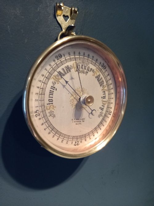 Antique Brass Desktop/ Wall Marine Barometer