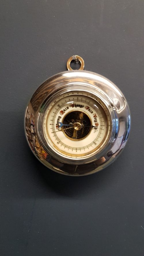 Fine George V Silver Cased Barometer