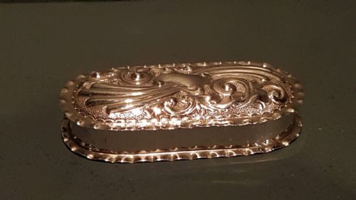 Victorian Embossed Silver Table Box