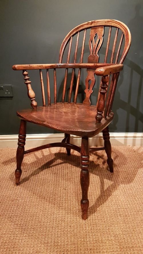 Early Victorian Ash and Elm Windsor Chair