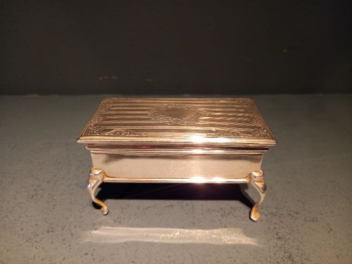 Fine George V Period Silver Jewellery Table Box