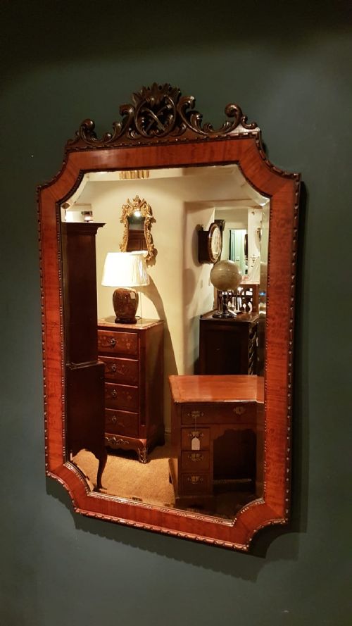 Superb Victorian Mahogany Mirror