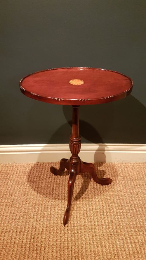 Superior Quality Edwardian Inlaid Mahogany Wine Table