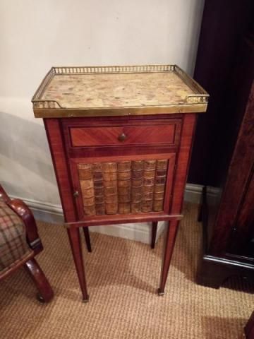Antique Walnut Inlaid Lamp Table