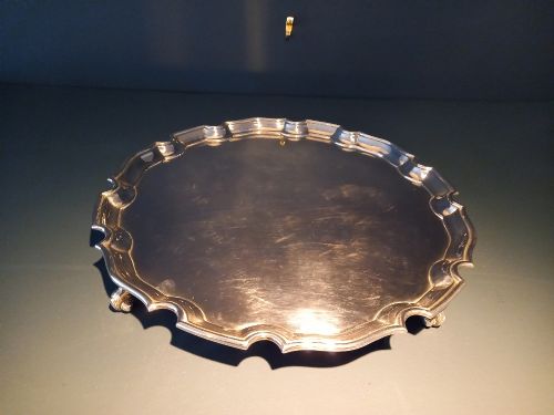 Heavy George III Style Solid Silver Salver