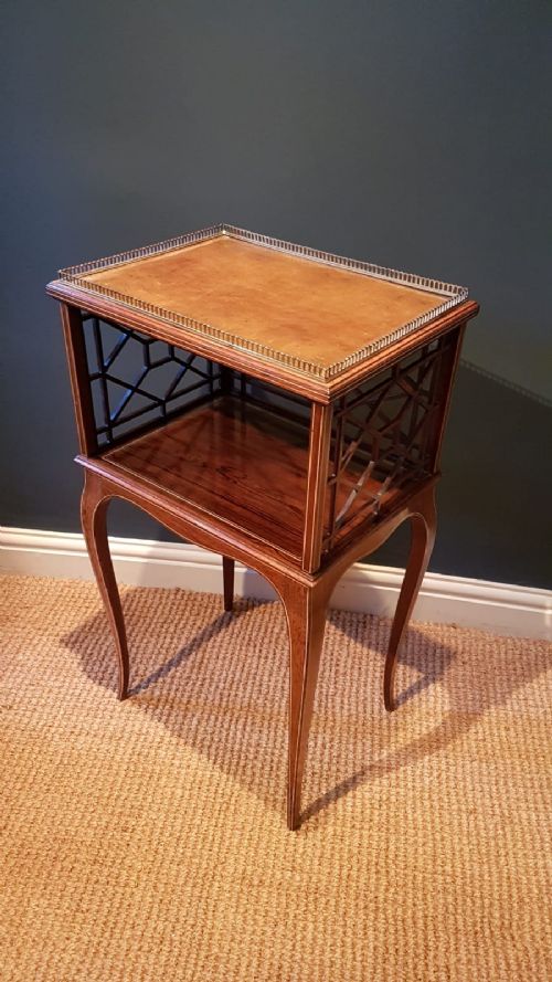 Fine Quality Victorian Rosewood Book Table