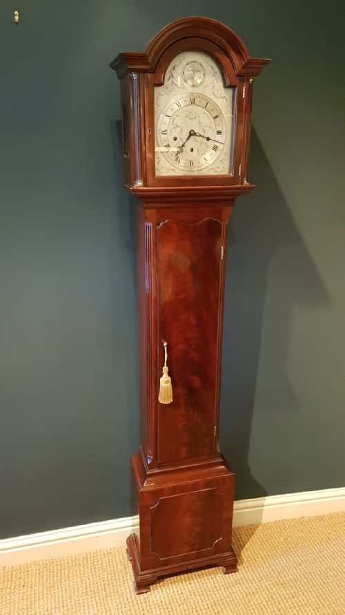 Superior Quality Edwardian Mahogany Grandmother Clock